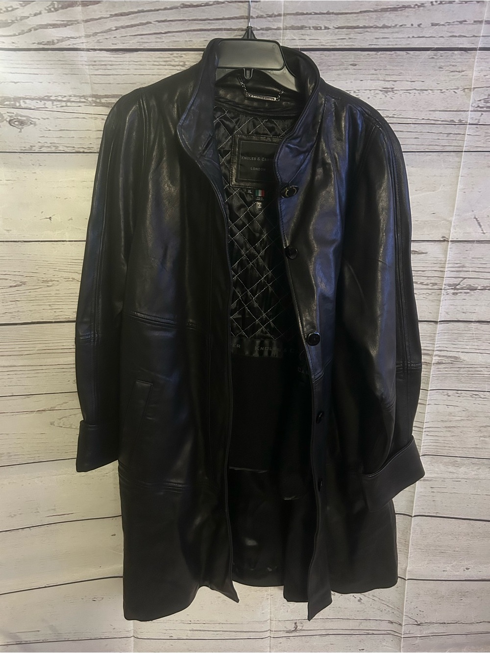 Knoles & Carter Black Leather Jacket